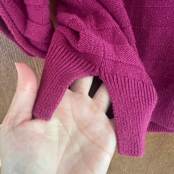 Sonoma Life & Style Crew Neck Knit Sweater Plum/Pink Color Size Medium - Picture 5 of 5